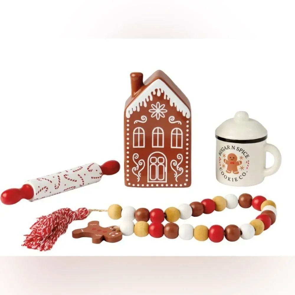 Holiday Tray Objects - Gingerbread House Collection - Picture 2 of 7